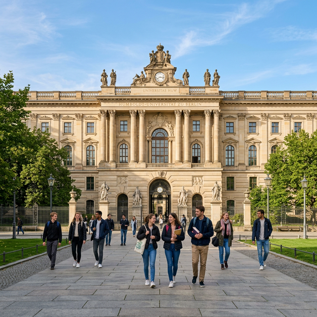 Students at a German university